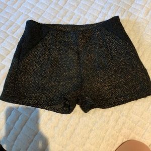 Black & Gold dress shorts